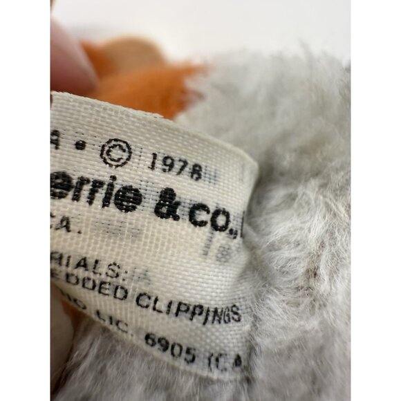 Vintage 1978 Wallace Berrie Sheriff Western Mouse Plush 5” Tall Nutshell Rare - Picture 7 of 12